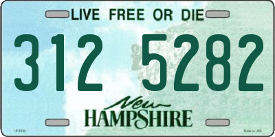 NH license plate 3125282