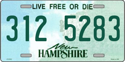 NH license plate 3125283
