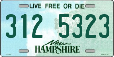 NH license plate 3125323