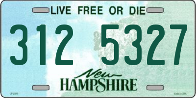 NH license plate 3125327