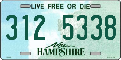 NH license plate 3125338