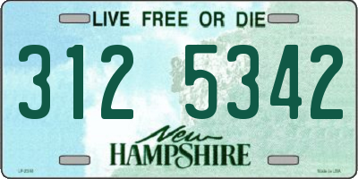 NH license plate 3125342