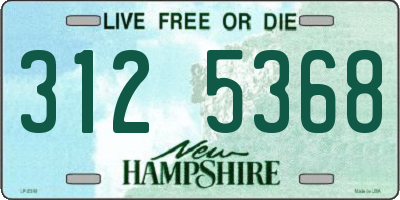 NH license plate 3125368