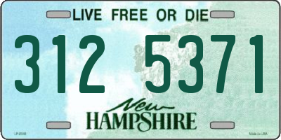 NH license plate 3125371