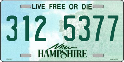 NH license plate 3125377
