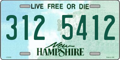 NH license plate 3125412