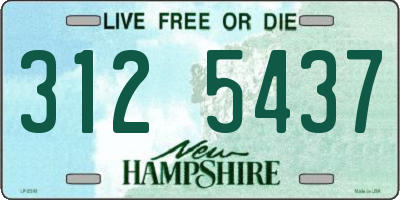 NH license plate 3125437