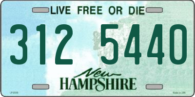 NH license plate 3125440