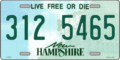 NH license plate 3125465