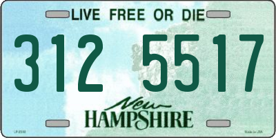 NH license plate 3125517