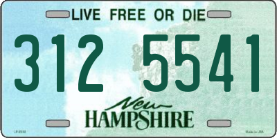 NH license plate 3125541