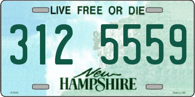 NH license plate 3125559