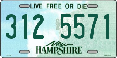 NH license plate 3125571
