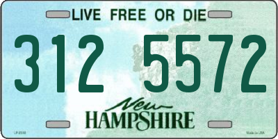NH license plate 3125572