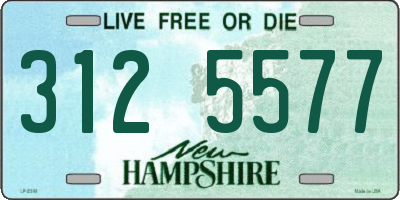 NH license plate 3125577