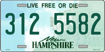 NH license plate 3125582