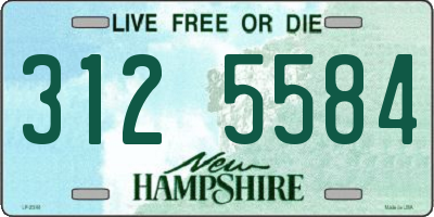 NH license plate 3125584