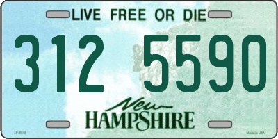 NH license plate 3125590
