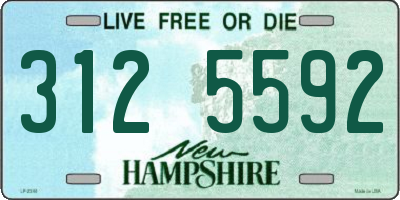 NH license plate 3125592