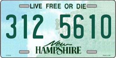 NH license plate 3125610