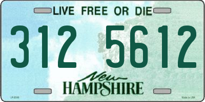 NH license plate 3125612