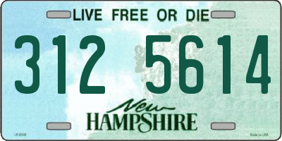NH license plate 3125614