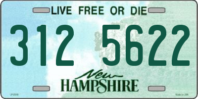 NH license plate 3125622