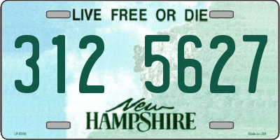 NH license plate 3125627