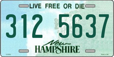 NH license plate 3125637