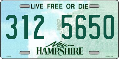 NH license plate 3125650