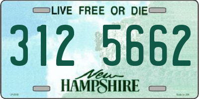 NH license plate 3125662