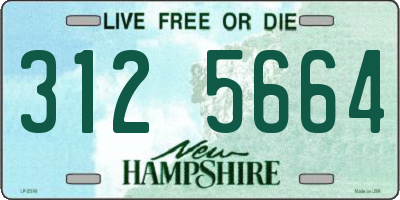 NH license plate 3125664