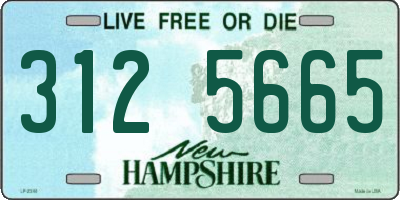 NH license plate 3125665