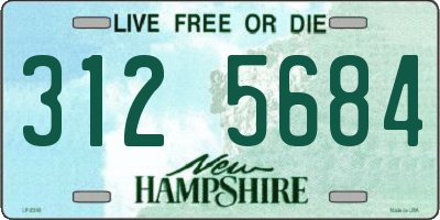 NH license plate 3125684