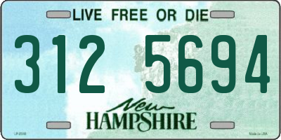 NH license plate 3125694