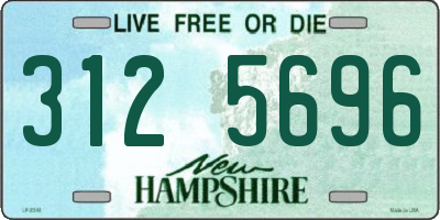 NH license plate 3125696