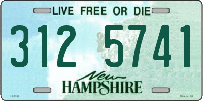 NH license plate 3125741