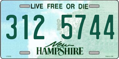 NH license plate 3125744