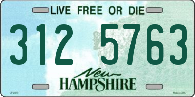 NH license plate 3125763