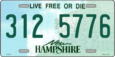 NH license plate 3125776