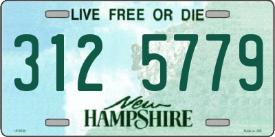 NH license plate 3125779