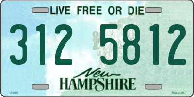 NH license plate 3125812