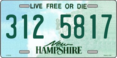NH license plate 3125817