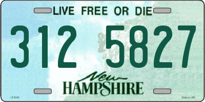 NH license plate 3125827