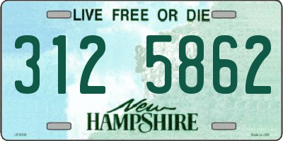 NH license plate 3125862