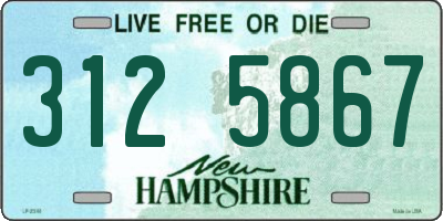 NH license plate 3125867