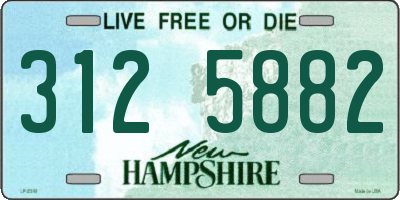 NH license plate 3125882