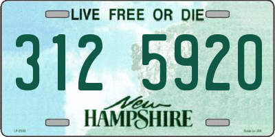 NH license plate 3125920