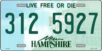 NH license plate 3125927
