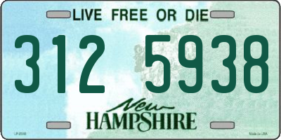 NH license plate 3125938